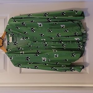 Rare hard to find Maeve Anthropologie frenchie french bull dog top